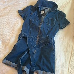 Denim Fashionnova Romper